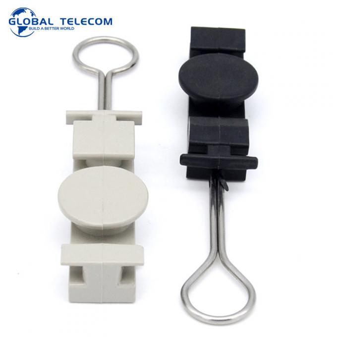 Flat Fiber Optic Cable Clamp S Type drop cable tension clamp FTTH