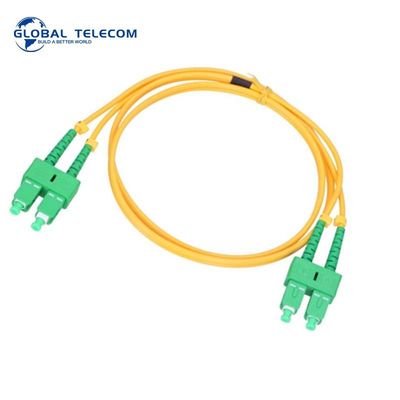 Os2 Duplex Sc Apc Fiber Optic Cable 9/125nm For Fast Ethernet