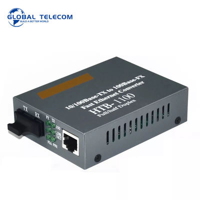 HTB 1100 Fiber Media Converter , 10 / 100Mbps fast ethernet transceiver