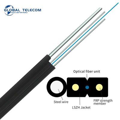 SM FTTH Drop Fiber Optic Cable G652D G657A1 Zero Halogen Fiber Optic Drop Wire