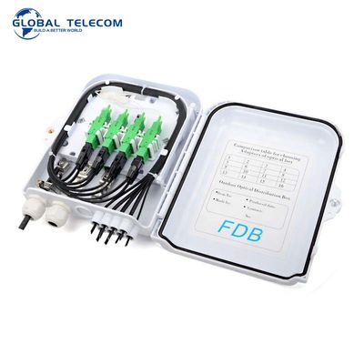 Pole Mount Ftth Distribution Box 2 In 8 Out FTTx Application