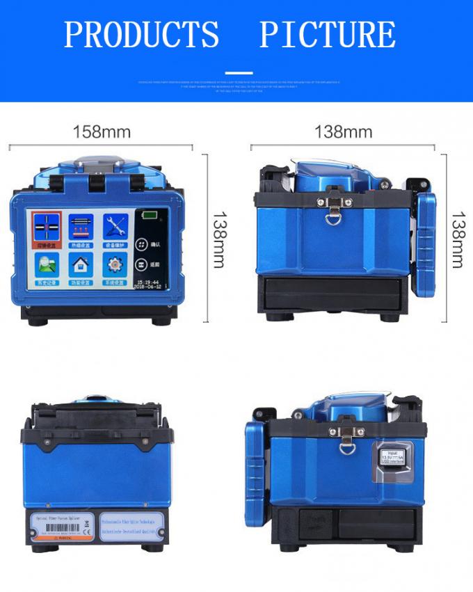 A6S Fiber Optic Cable Splicer 6800mAh Optical Fibre Cable Jointing Machine